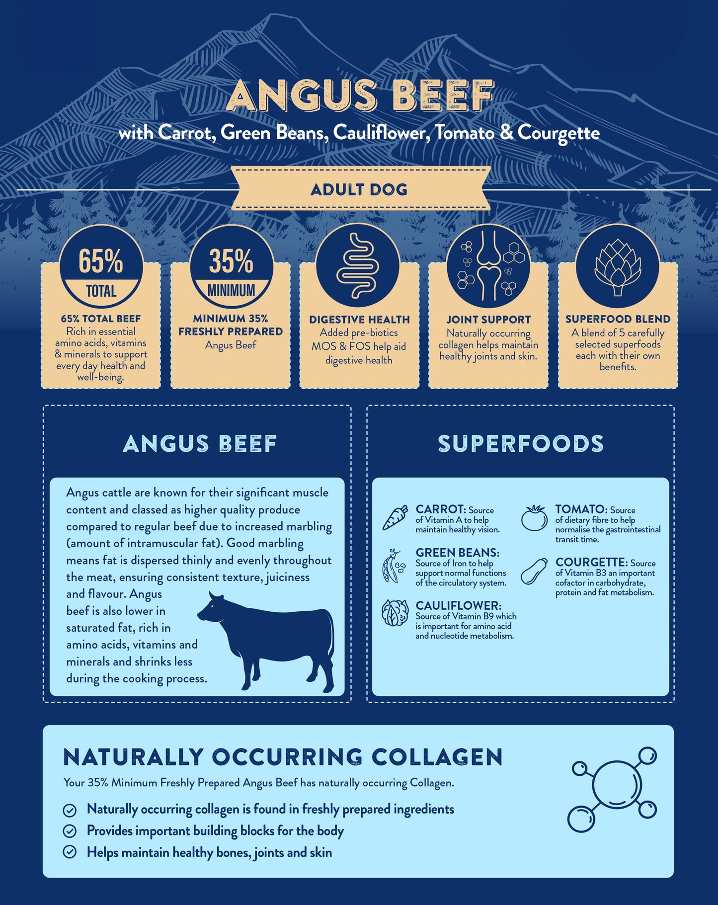 Superfood65 SF65 Angus Beef for Adult Dogs 12kg